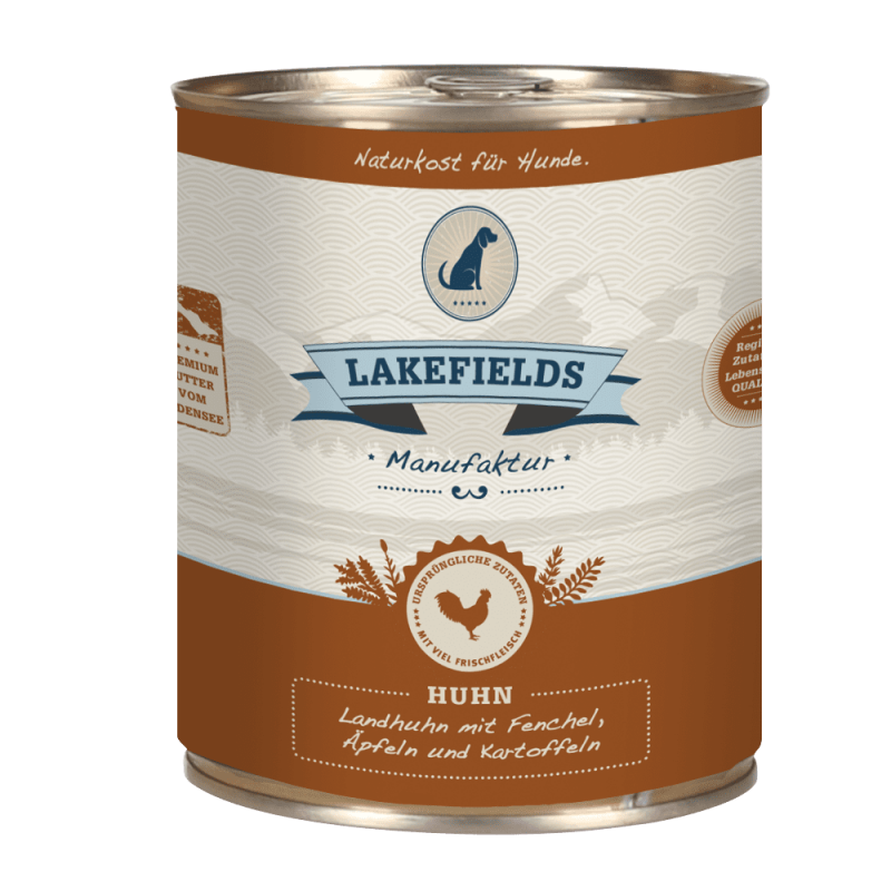 Lakefields Landhuhn mit Fenchel 400g